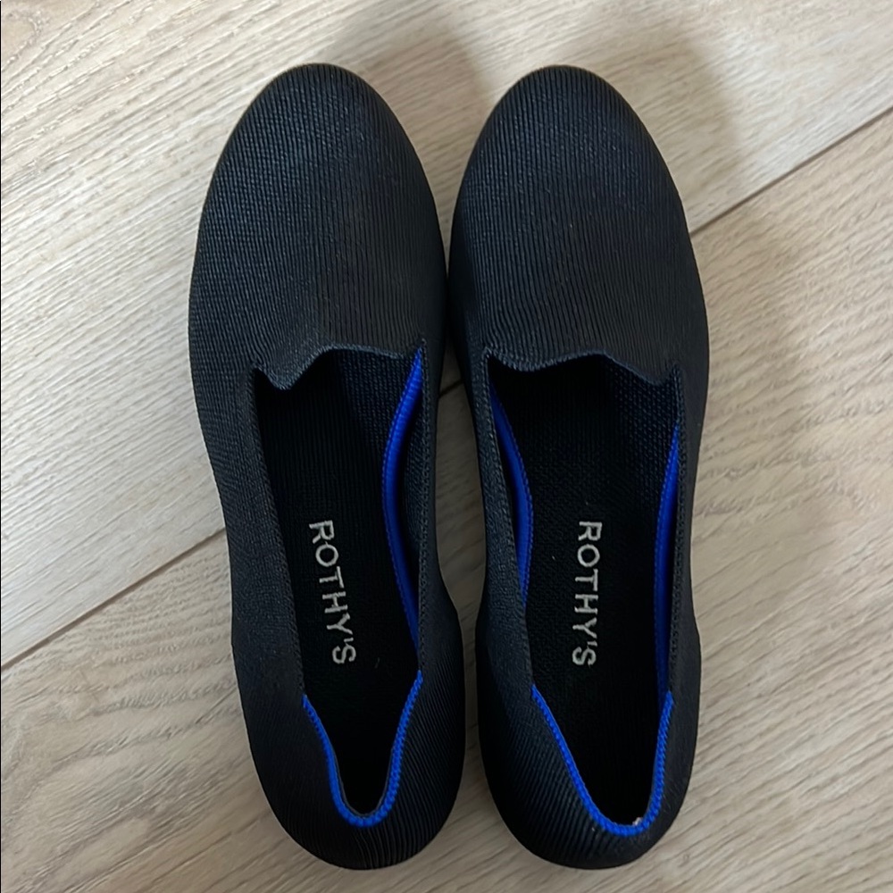 Rothy's Black and Blue Flats